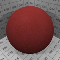 Preview for the "Eraser Rubber (red)" blender material