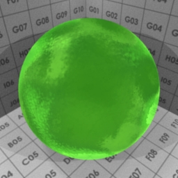 Preview for the "Green Jelly" blender material