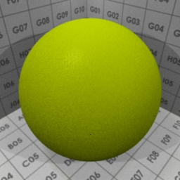 Preview for the "Tennisball (very simple)" blender material