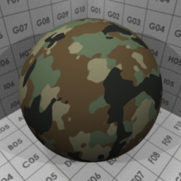 Preview for the "Camouflage" blender material