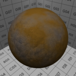 Preview for the "iron oxide" blender material