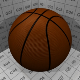 Preview for the "Basket Ball" blender material
