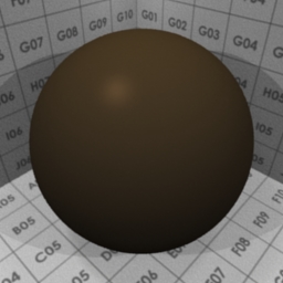 Preview for the "chocolate" blender material