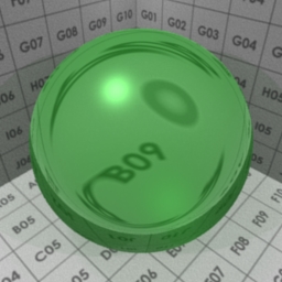 Preview for the "Green Jelly" blender material