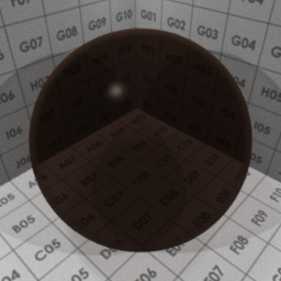 Preview for the "Brown Glass" blender material