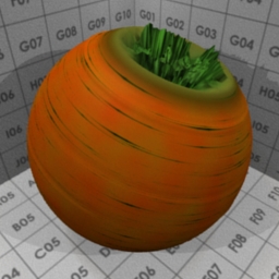 Preview for the "Carrot total" blender material