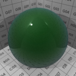 Preview for the "Green Car Paint" blender material