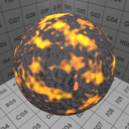 Preview for the "Lava" blender material
