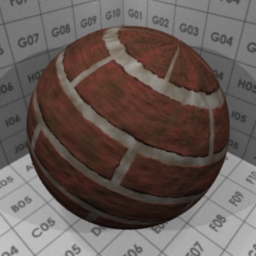 Preview for the "Old brick" blender material