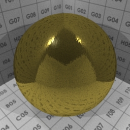 Preview for the "Oscar's Gold brushed" blender material