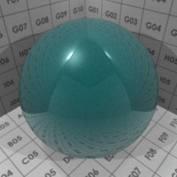 Preview for the "Green-Blue Metallic" blender material
