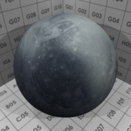 Preview for the "Pluto" blender material