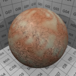 Preview for the "orange stone" blender material