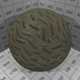 Preview for the "Steel Diamond Tread" blender material