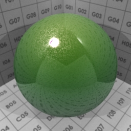 Preview for the "Green Colorshift" blender material