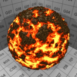 Preview for the "Magmatic" blender material