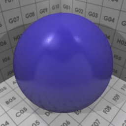 Preview for the "Blue Glossy Plastic" blender material
