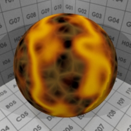 Preview for the "Magma Bomb" blender material