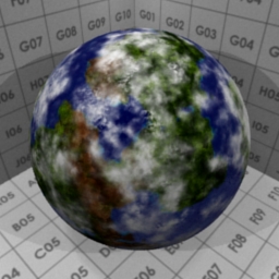 Preview for the "Terrestrial Planet" blender material