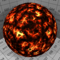 Preview for the "Cooled Lava" blender material