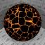 Download the Cracked Planet material from the Fancy category for blender