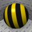 Download the Yellow Black stripes material from the Misc category for blender