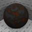 Download the rusted iron material from the Metal category for blender